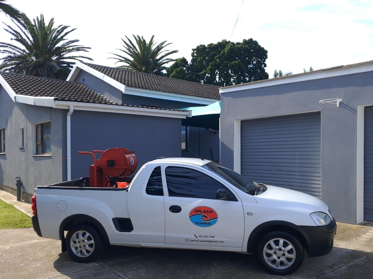 Splash Plumbers branded vehicle on site