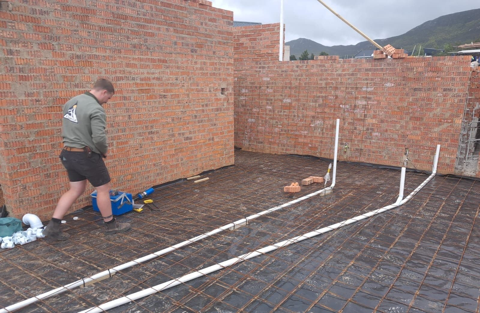 New drainage laid at a Sunridge Park home