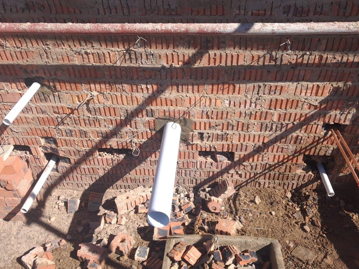Drain excavation and repair on a residential property