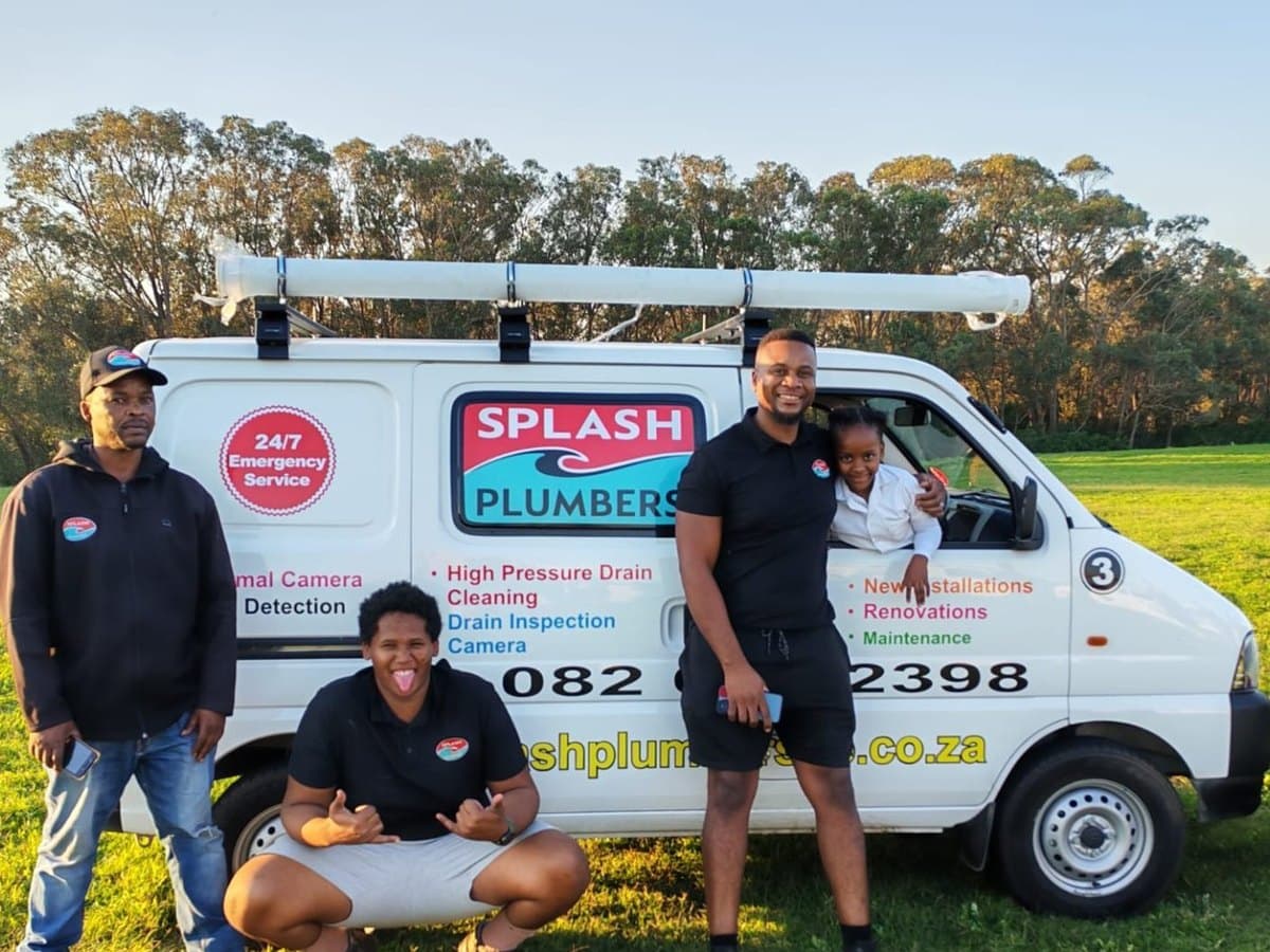Splash Plumbers team with a branded van